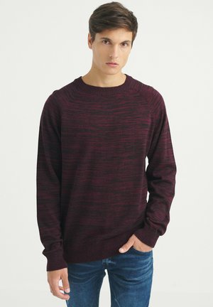 BÁSICO JASPEADO - Jersey de punto - rojo