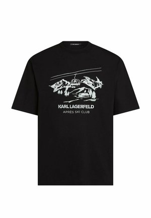 KARL LAGERFELD, KARL LAGERFELD T-SHIRT APRÃˆS SKI CLUB - T-shirt imprimé - black