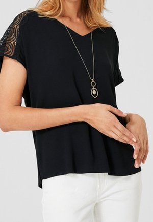 s.Oliver BLACK LABEL, T-shirt basique - black