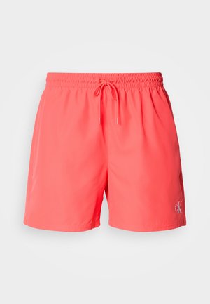 Calvin Klein Swimwear, MEDIUM DRAWSTRING WAISTBAND - GRAPHIC MONOGRAM - Badeshorts - punch pink