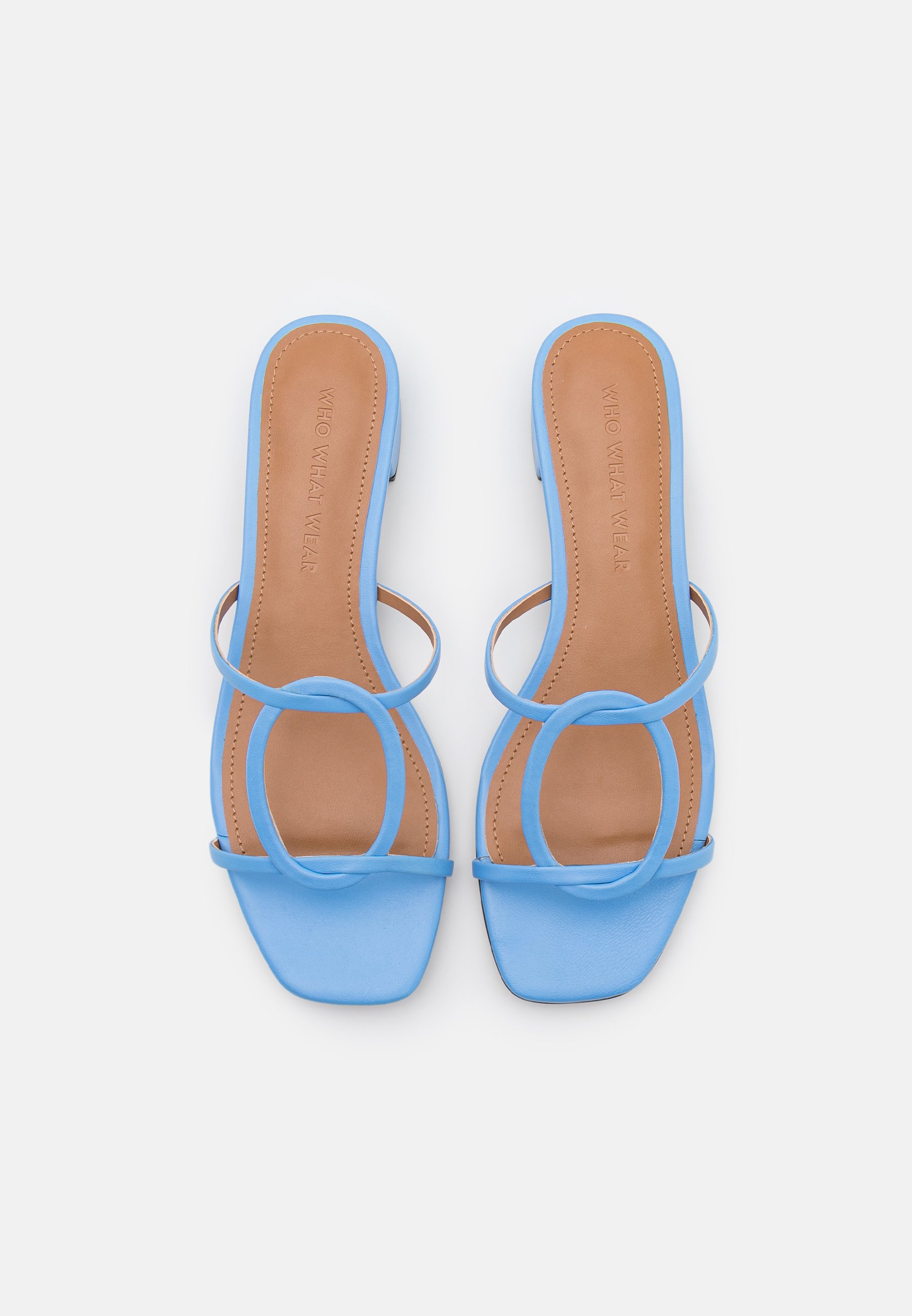 Who What Wear ALEXA - Sandalias planas - boy blue/azul claro - Zalando.es