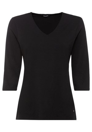 MIT V-AUSSCHNITT - Longsleeve - schwarz