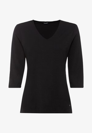 MIT V-AUSSCHNITT - Long sleeved top - schwarz