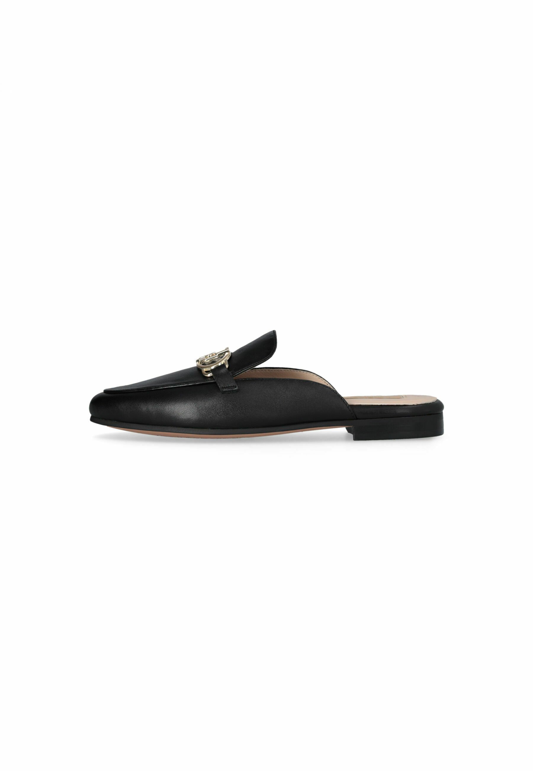 Scarosso SERENA - Pantolette flach - black calf/schwarz