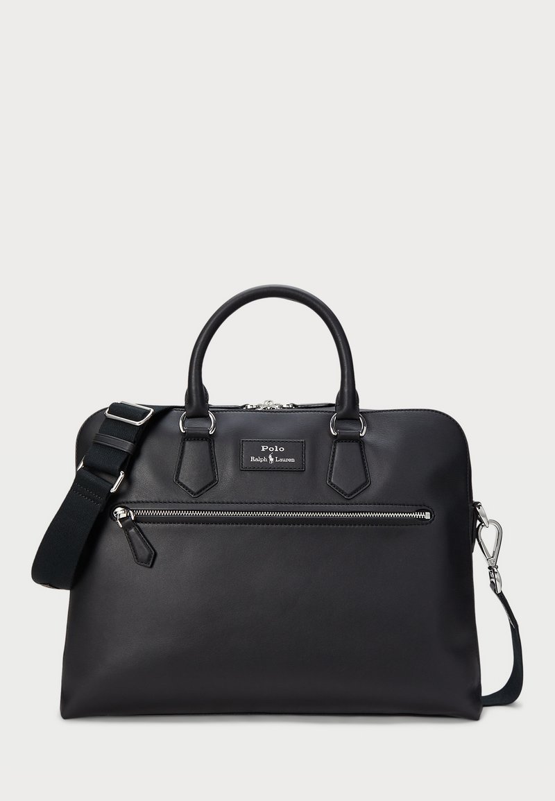 Polo Ralph Lauren SMOOTH LEATHER COMMUTER BAG UNISEX - Geantă laptop - black