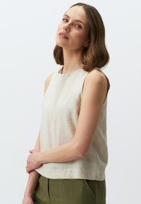 Jimmy Key ROUND NECK SLEEVELESS  - Bluse - taş