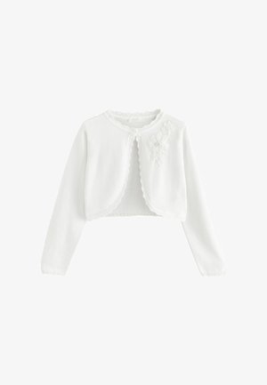 Next, REGULAR FIT - EMBELLISHED OCCASION SHRUG - Vest - white