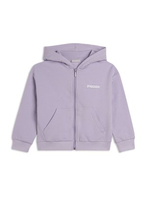 FELPA FULL CON CAPPUCCIO E LOGO - Sudadera con cremallera - lilac