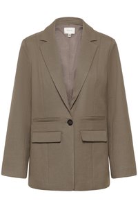 PAULA - Halflange jas - dark timberwolf melange