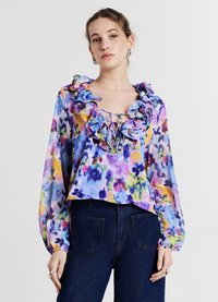 Calliope TRASPARENZE A FIORI - Camicetta - var lavanda