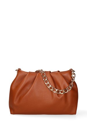 SHOULDER - Borsa a mano - cognac