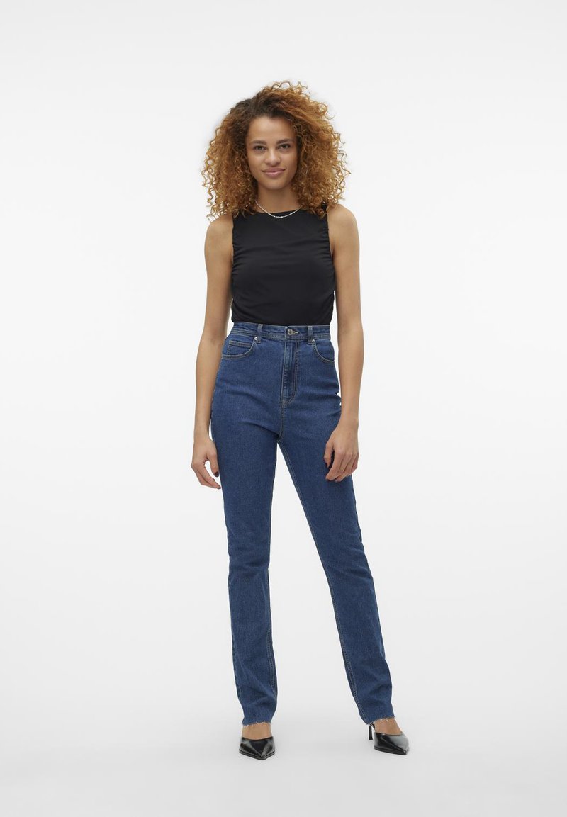 Vero Moda Straight leg jeans donkerblauw denim Vero Moda Straight leg jeans donkerblauw denim