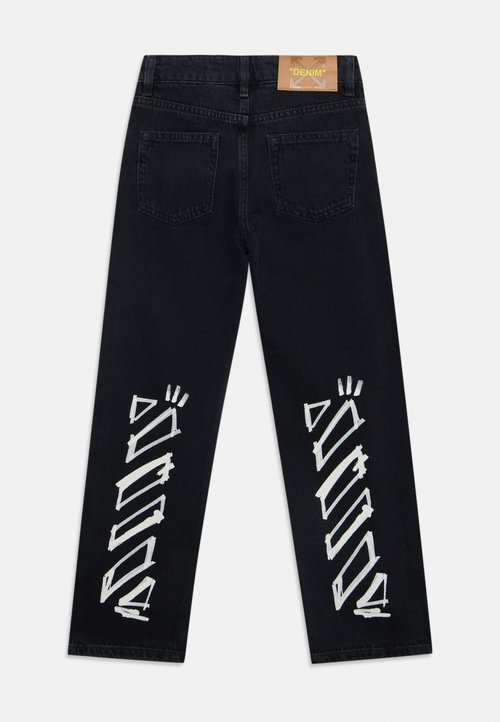 Off-White DIAG MARKER PANT UNISEX - Straight leg jeans - raw black — photo 2