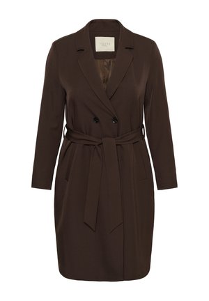 Kaffe Curve, KCLUMA LONG BLAZER - Trench - coffee bean
