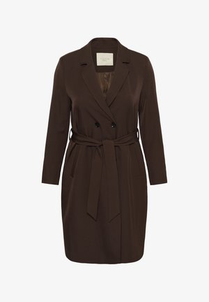 Kaffe Curve, KCLUMA LONG BLAZER - Trench - coffee bean