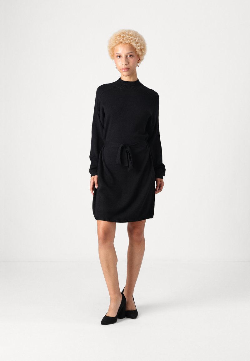 ONLY Petite ONLLEVA BELT DRESS - Φόρεμα-πουλόβερ - black