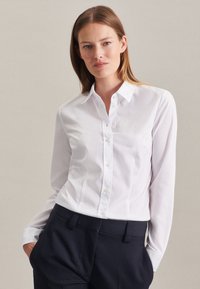 Seidensticker - BUSINESS SLIM FIT - Overhemdblouse - weiss Miniatuurafbeelding 1