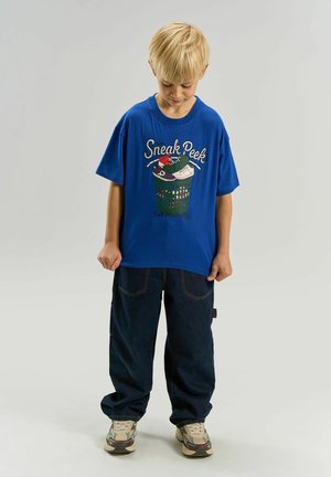 The New, TNVITALI OS S_S TEE - Tričko s potlačou - mazarine blue