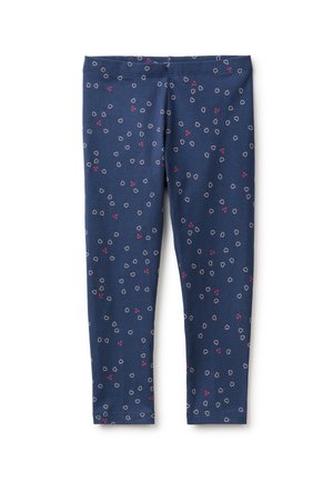 United Colors of Benetton, ALL OVER PRINT SLIM FIT LEGGINGS... - Leggings - blue