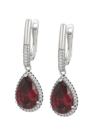 Orecchini - silver red