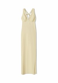 HALTER - MIDI - Jurk - mottled light yellow