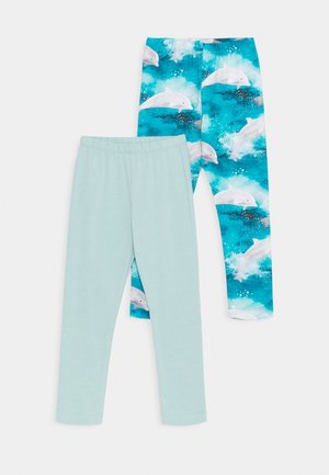 HAPPY DOLPHINS 2 PACK - Legging - light blue
