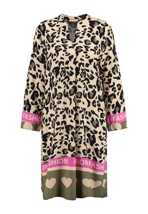 Key Largo SAVANNA V-NECK - Jurk - khaki