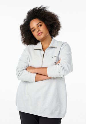 MIT KURZEM - Sweater - light grey melange