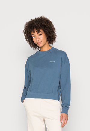 ROUND NECK MODERN COPPED FIT - Felpa - mineral blue