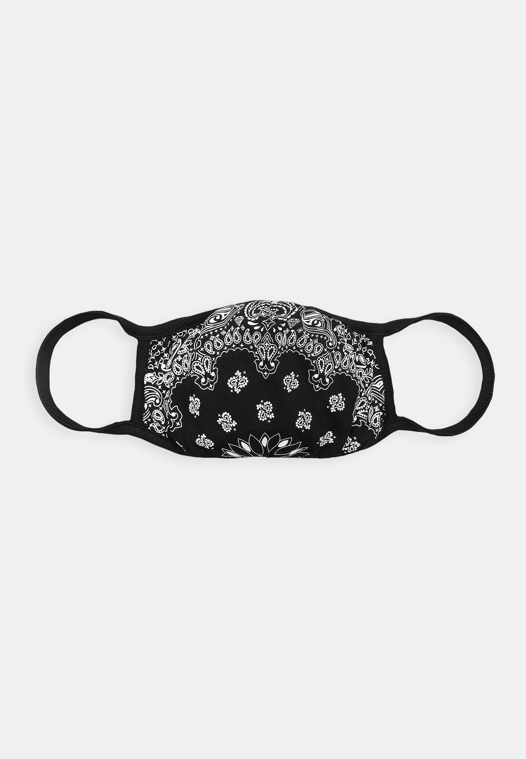 Urban Classics BANDANA FACE MASK - Stoffen mondkapje - black/white/zwart -  Zalando.nl