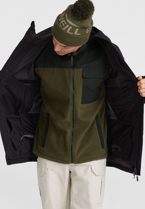 UTILITY FULL - Jakna iz flisa - forest night colour block