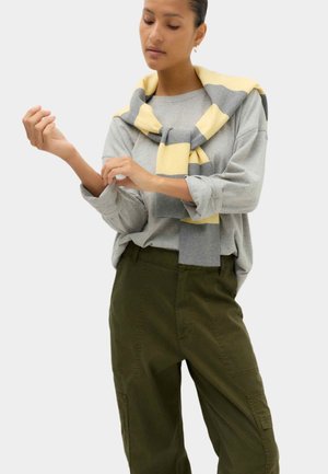 Marks & Spencer, LS RELAXED BOXY. - Long sleeved top - grey marl