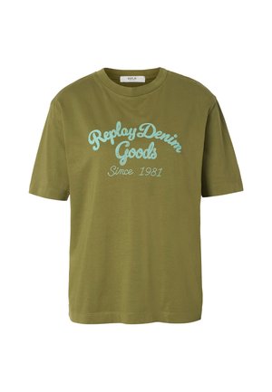Replay, T-SHIRTS FP - Μπλουζάκι με στάμπα - olive drab