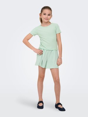 ONLY GIRLS, CROPPED - T-shirt basique - aqua foam