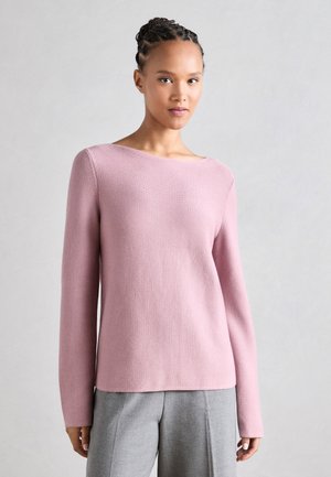 Strikkegenser - dark mauve