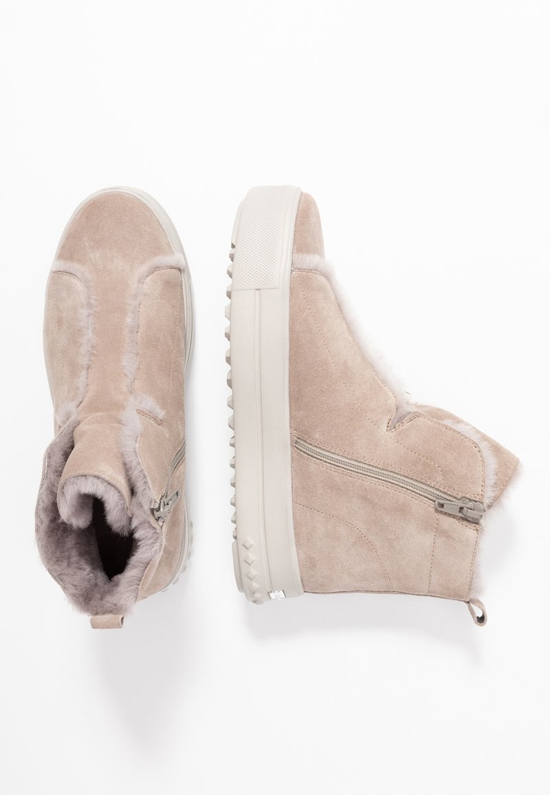 Sandales à Talon Plateforme Kennel & Schmenger En Cuir Gris - Taille 7 US, Neuf Avec Boîte