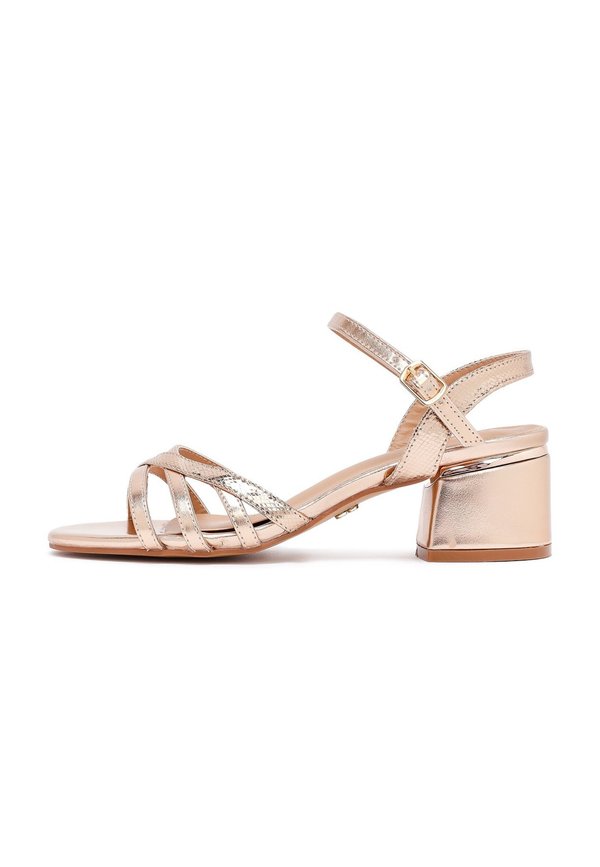 Riemensandalette - rose gold