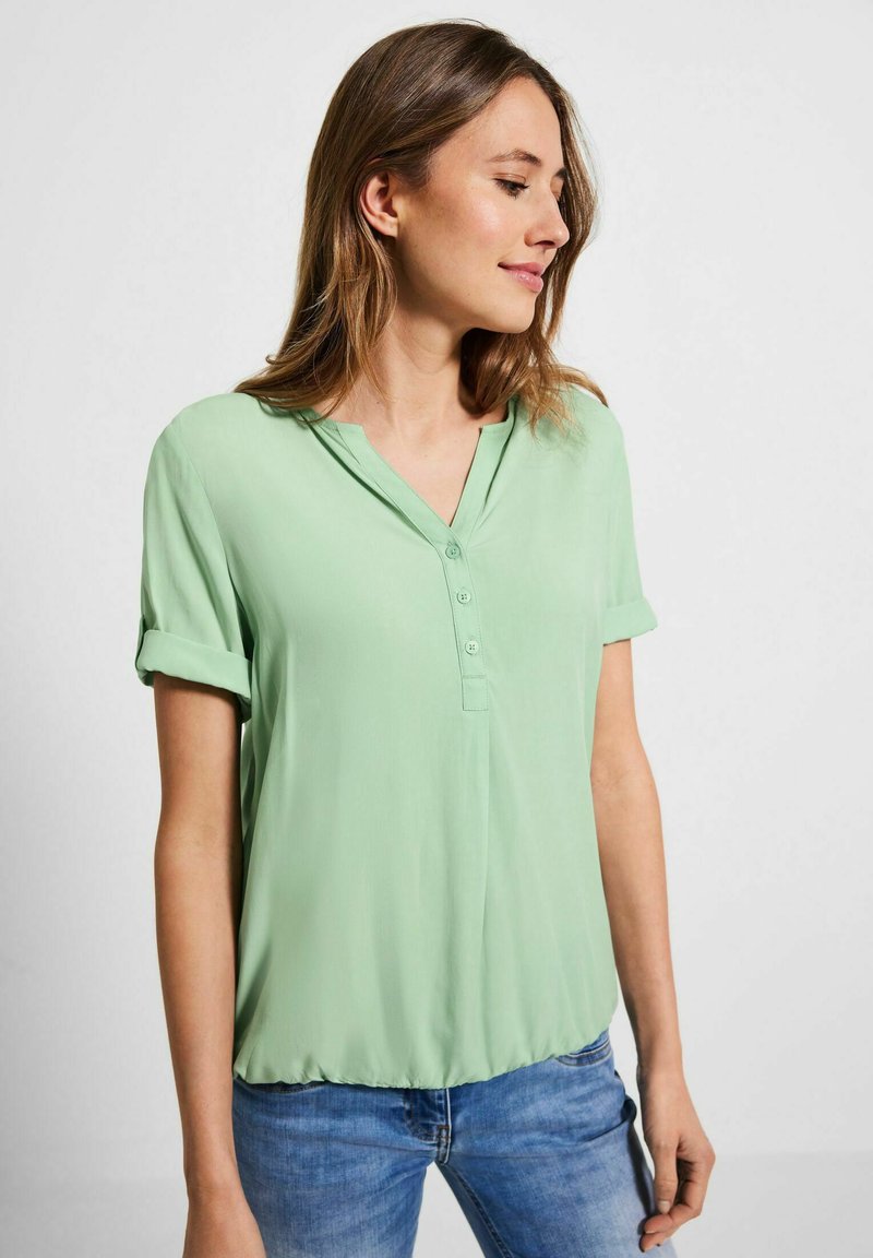 Ina Basic Bluse - Dark Grey Melange