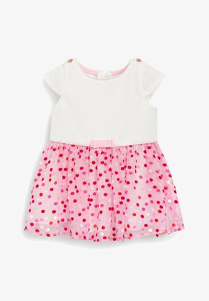 SPOT FLOCK - Day dress - white