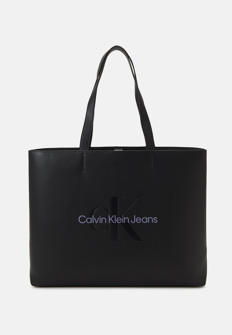 Calvin Klein Jeans SCULPTED SLIM TOTE MONO Tote bag fashion black/black Zalando
