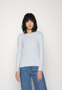 Selected Femme SLFANNA CREW NECK TEE - Camisola de manga comprida - cashmere blue
