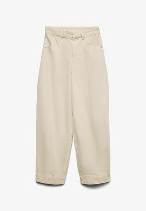 Vero Moda, JEANS VMZELDA HIGH RISE BARREL FIT JEANS - Wide Leg - cement