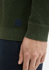 TOM TAILOR STRUKTURIERTER RUNDHALS - Maglione - rosin green melange