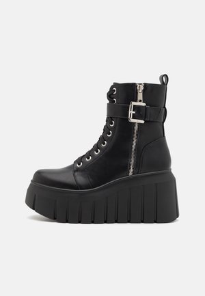 Stivaletti stringati - black