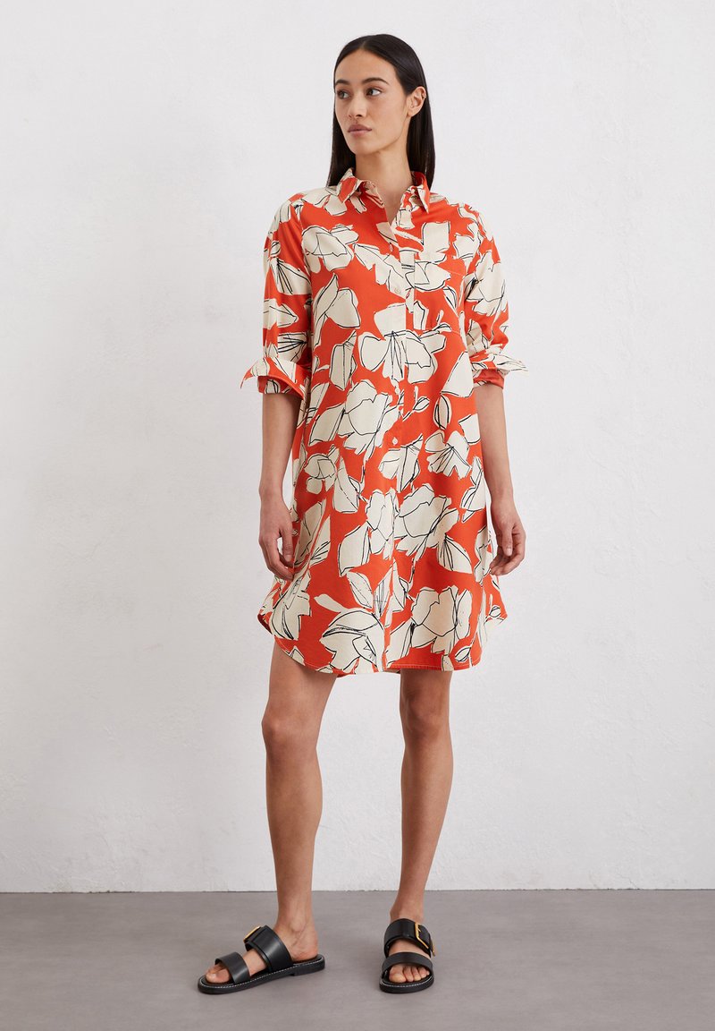 Marc O'Polo Shirt dress - orange - Zalando