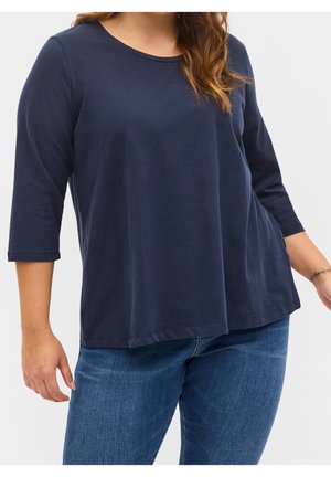 Langærmet T-shirt - dark blue