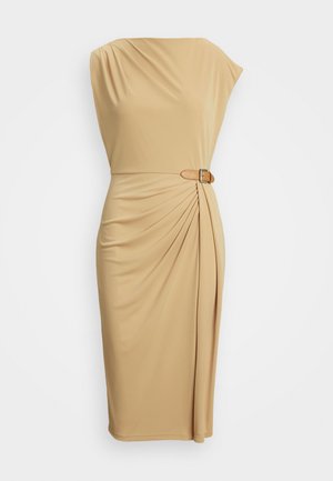 Lauren Ralph Lauren, BRECKA MATTE JERSEY DRESS - Džersejové šaty - sand dune