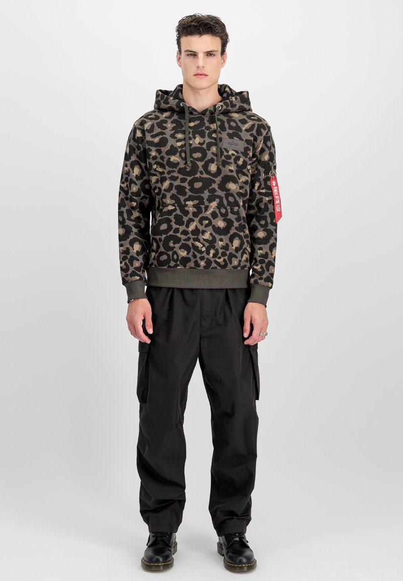 Sudadera Con Capucha De Gran Tamaño Con Estampado De Leopardo De