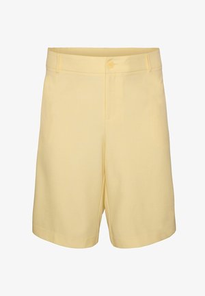 Zizzi, LOCKERE BERMUDASHORTS MIT HOHER TAILLE - Šortky - gelb