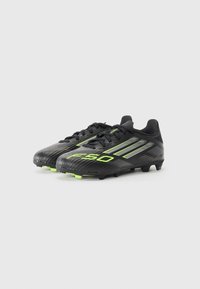 adidas Performance F50 LEAGUE - Chaussures de football pour terrain sec - core black/iron metal-coloured/lucid lemon